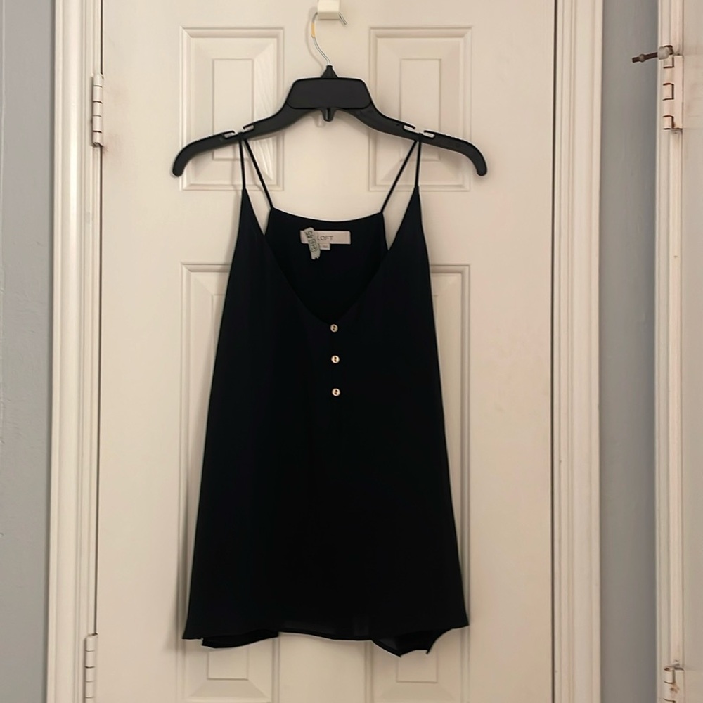 LOFT navy blue spaghetti strap top